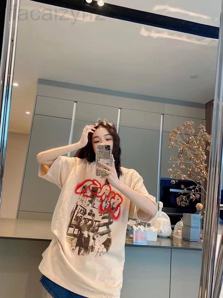 women's t-shirt designer chaopai 22 early spring new niche design fashionable creative letter printing loose short sleeve t-shirt for, White
women's t-shirt designer chaopai 22 early spring new niche design fashionable creative letter printing loose short sleeve t-shirt for, White