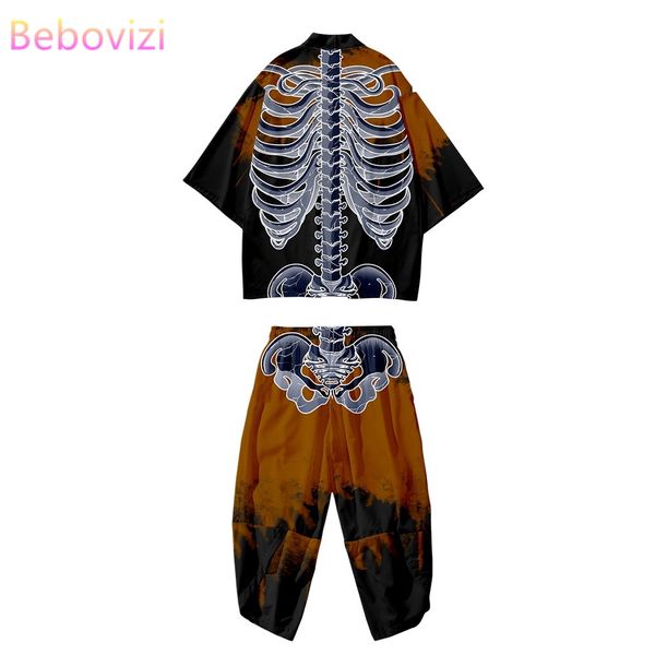 personalized skull frame loose japanese cardigan two-piece suit women men cosplay yukata clothing harajuku kimono + pants sets, Red
personalized skull frame loose japanese cardigan two-piece suit women men cosplay yukata clothing harajuku kimono + pants sets, Red