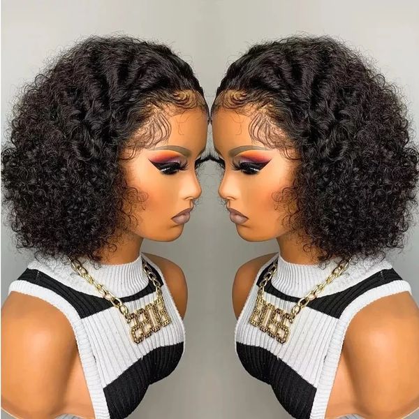 Pixie Cut Short Curly Brazilian Human Hair Wigs 13X1 Transparent Bob Lace Front Wig For Women Pre Plucked Cosplay Daily, Natural color
Pixie Cut Short Curly Brazilian Human Hair Wigs 13X1 Transparent Bob Lace Front Wig For Women Pre Plucked Cosplay Daily, Natural color