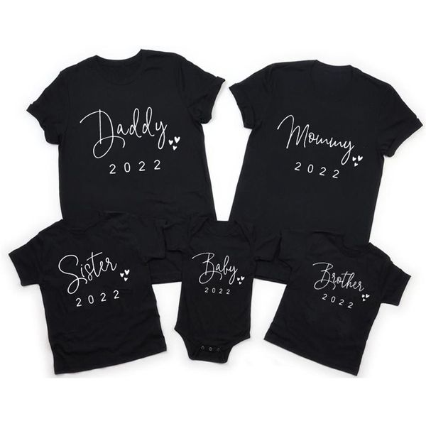 1pc father mother kids baby family matching clothes short sleeve cotton matching outfits family look black tshirts 220531, Blue
1pc father mother kids baby family matching clothes short sleeve cotton matching outfits family look black tshirts 220531, Blue