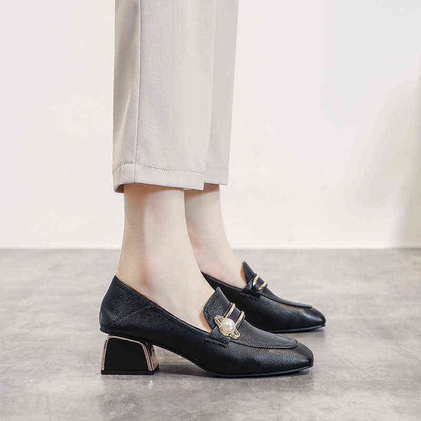dress shoes high heels women fashion pumps leather loafers luxury mules slip on office square toe pearl ladies casual 220518, Black
dress shoes high heels women fashion pumps leather loafers luxury mules slip on office square toe pearl ladies casual 220518, Black