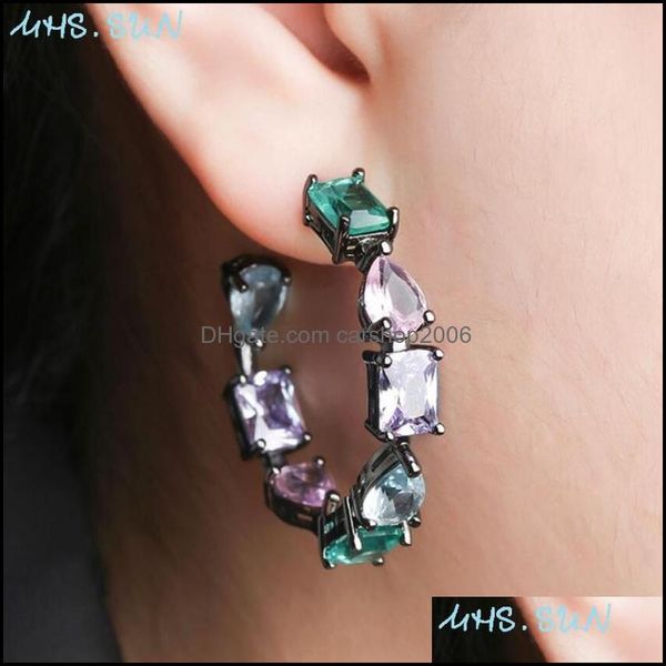 hoop hie earrings jewelry mhs.sun fashion geometric round earring with cubic zircon colorf crystal for female party gift 1pair drop delive, Golden;silver
hoop hie earrings jewelry mhs.sun fashion geometric round earring with cubic zircon colorf crystal for female party gift 1pair drop delive, Golden;silver