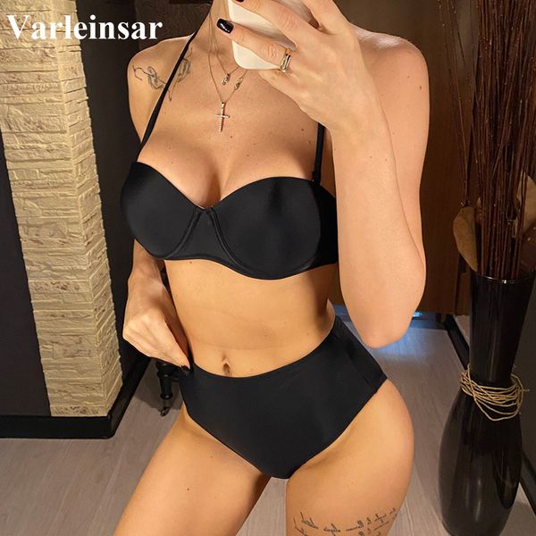 push up bandeau high waist bikini female swimsuit women swimwear two-pieces bikini set bra cup bather bathing suit swim v2649b, White;black
push up bandeau high waist bikini female swimsuit women swimwear two-pieces bikini set bra cup bather bathing suit swim v2649b, White;black
