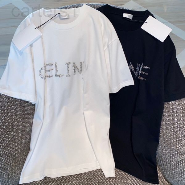 women's t-shirt designer ce home 2022 summer new letter pin short sleeve t-shirt women's loose design sense of minority simple lly, White
women's t-shirt designer ce home 2022 summer new letter pin short sleeve t-shirt women's loose design sense of minority simple lly, White