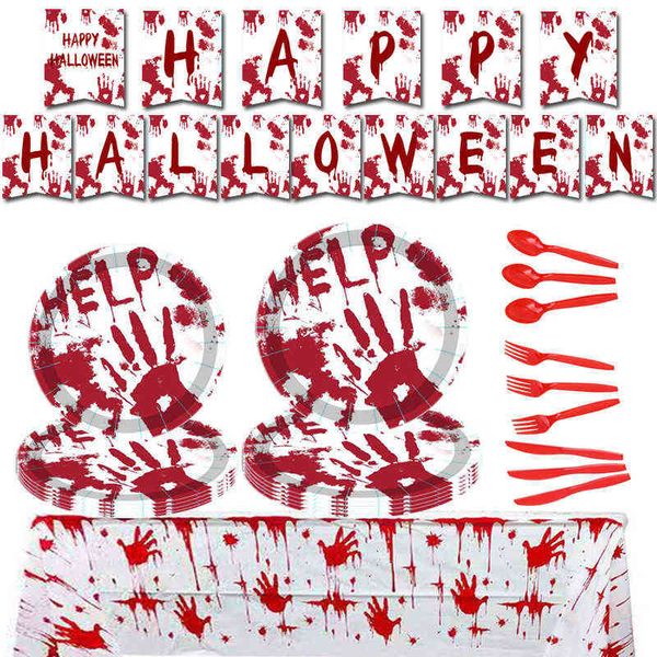 factory outlet new halloween horror blood hand party set flag paper cup tray decoration
factory outlet new halloween horror blood hand party set flag paper cup tray decoration