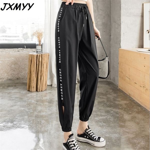 sunscreen quick-drying women's summer korean casual women's sports thin and thin harlan letter mesh stitching pants jxmyy 210412, Black;white
sunscreen quick-drying women's summer korean casual women's sports thin and thin harlan letter mesh stitching pants jxmyy 210412, Black;white