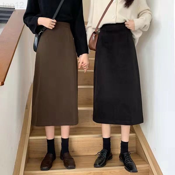 designerwoolen coffee skirt women's medium length wrap hip high waist a-line vertical straight 2021 new autumn and winter luxurious, White
designerwoolen coffee skirt women's medium length wrap hip high waist a-line vertical straight 2021 new autumn and winter luxurious, White