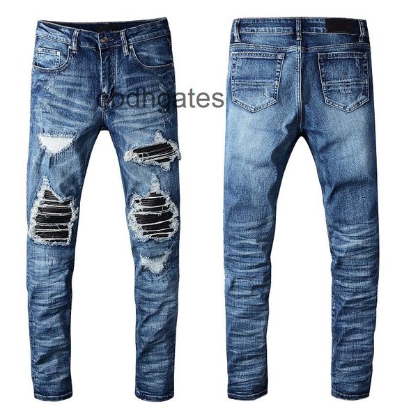 jean designer mens amirs jeans trend men's pleated wrinkled knee patchwork slim fit legged 612, Blue
jean designer mens amirs jeans trend men's pleated wrinkled knee patchwork slim fit legged 612, Blue