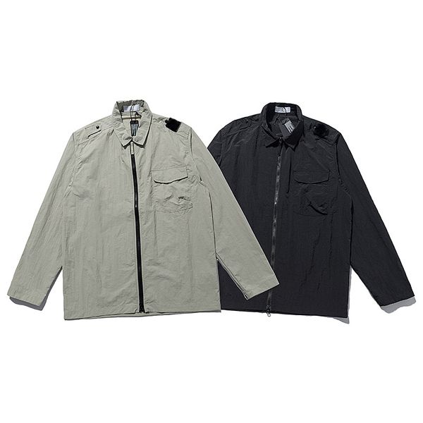 mens jacket si designer windbreaker pocket chore coat jean jacket zip up embroidered epaulettes quick-drying casual outfits, Black;brown
mens jacket si designer windbreaker pocket chore coat jean jacket zip up embroidered epaulettes quick-drying casual outfits, Black;brown