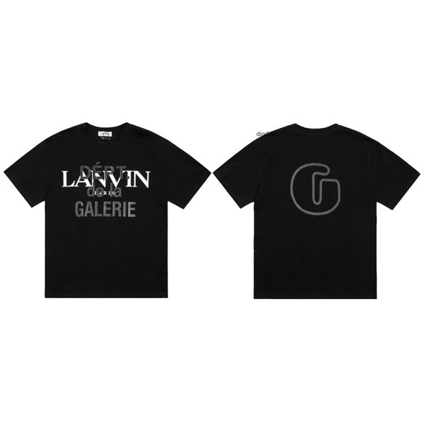 22 new summer lanvin galery dept. letter round neck loose short sleeve t-shirt, White;black
22 new summer lanvin galery dept. letter round neck loose short sleeve t-shirt, White;black