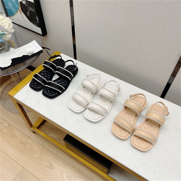 sandals spring summer pearl flat sals with beautiful upper feet long legs, fashionable small fragrant pra3, Black
sandals spring summer pearl flat sals with beautiful upper feet long legs, fashionable small fragrant pra3, Black