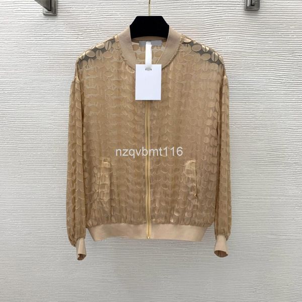 women's jackets early autumn silk shirt fashion oval cut flower perspective thin coat zipper stand collar jacket baseball jacket, Black;brown
women's jackets early autumn silk shirt fashion oval cut flower perspective thin coat zipper stand collar jacket baseball jacket, Black;brown