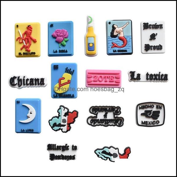 shoe parts accessories shoes mexican theme cards decoration charm buckle jibitz for croc charms clog buttons 1tuek, White;pink
shoe parts accessories shoes mexican theme cards decoration charm buckle jibitz for croc charms clog buttons 1tuek, White;pink