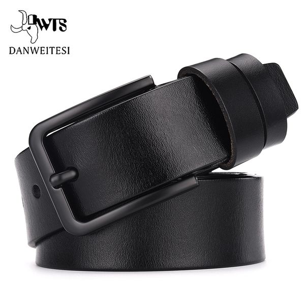 dwts cow genuine leather luxury strap male belts for men fashion classice vintage pin buckle 220411, Black;brown 
dwts cow genuine leather luxury strap male belts for men fashion classice vintage pin buckle 220411, Black;brown
