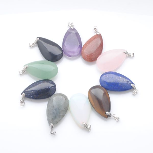 natural gemstone pendants water drop beads gold sand amethyst tigers eye lapis lazuli crystal opal aventurine labradoirte charms fit necklac, Silver
natural gemstone pendants water drop beads gold sand amethyst tigers eye lapis lazuli crystal opal aventurine labradoirte charms fit necklac, Silver