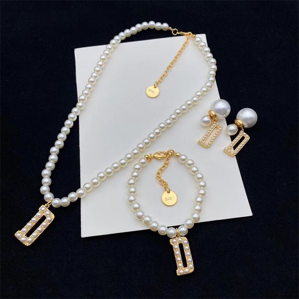70% off clearance sale 21 new letter inlaid pearl pendant necklace bracelet female asymmetric pearl earrings, Black
70% off clearance sale 21 new letter inlaid pearl pendant necklace bracelet female asymmetric pearl earrings, Black