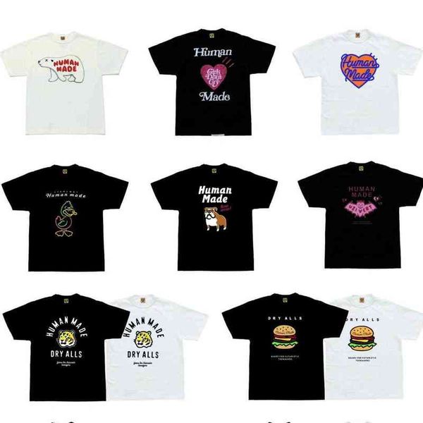 t-shirt human made cartoon pattern for men and women loose casual bamboo cotton short sleeve couple t-shirt, White;black
t-shirt human made cartoon pattern for men and women loose casual bamboo cotton short sleeve couple t-shirt, White;black