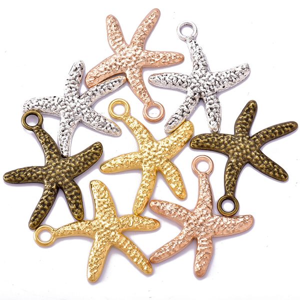 100pcs metal alloy starfish charms animal pendants for jewelry diy making handmade craft, Bronze;silver
100pcs metal alloy starfish charms animal pendants for jewelry diy making handmade craft, Bronze;silver