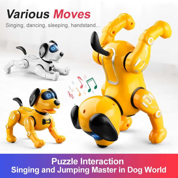 intelligent remote control programmable touch sensing interactive simulation rc robot electronic dog children' s toy gifts
intelligent remote control programmable touch sensing interactive simulation rc robot electronic dog children' s toy gifts