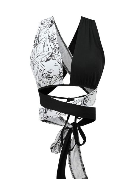 figure graphic criss cross tie back tank c6tn#, White
figure graphic criss cross tie back tank c6tn#, White