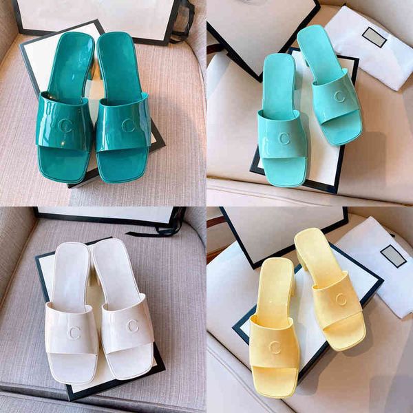 slippers high heels designer women shoes fashion indoor outdoor slides casual candy color chunky heeled beach sandals 220810, Black
slippers high heels designer women shoes fashion indoor outdoor slides casual candy color chunky heeled beach sandals 220810, Black