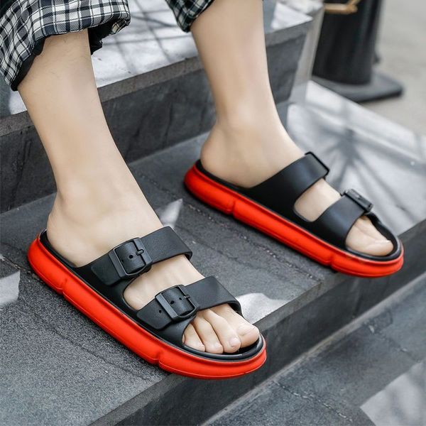 summer slippers thick soles large size 35-45 outdoor women's fashion comfortable oon slip buckle casual beach sandals factory direct sa, Black
summer slippers thick soles large size 35-45 outdoor women's fashion comfortable oon slip buckle casual beach sandals factory direct sa, Black