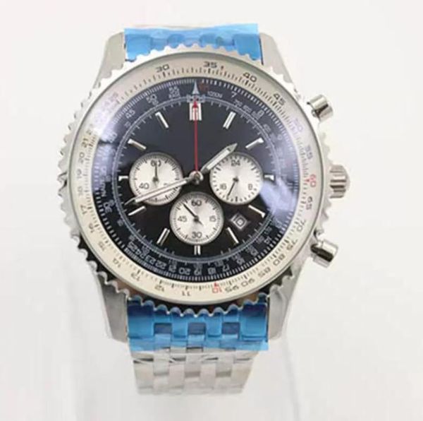 46mm new quality watches b06 b01 navitimer chronograph battery movement quartz black dial men watch stainsteel mens wristwatches, Slivery;brown
46mm new quality watches b06 b01 navitimer chronograph battery movement quartz black dial men watch stainsteel mens wristwatches, Slivery;brown