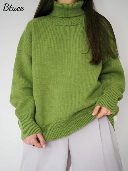 autumn winter women turtleneck sweater solid thick warm pullover oversized casual loose knitted jumper female soft pull 220810, White;black
autumn winter women turtleneck sweater solid thick warm pullover oversized casual loose knitted jumper female soft pull 220810, White;black