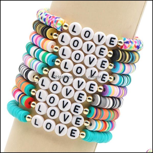 beaded strands clay bracelets combination color polymer wrist jewelry boho bracelet gift for friend couple drop delivery 2021 ne dhyil, Black
beaded strands clay bracelets combination color polymer wrist jewelry boho bracelet gift for friend couple drop delivery 2021 ne dhyil, Black