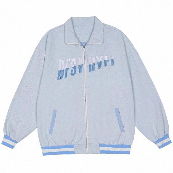 men's jackets zipper jacket denim men baseball coat harajuku streetwear letter embroidery varsity outwear u2tc#, Black;brown
men's jackets zipper jacket denim men baseball coat harajuku streetwear letter embroidery varsity outwear u2tc#, Black;brown