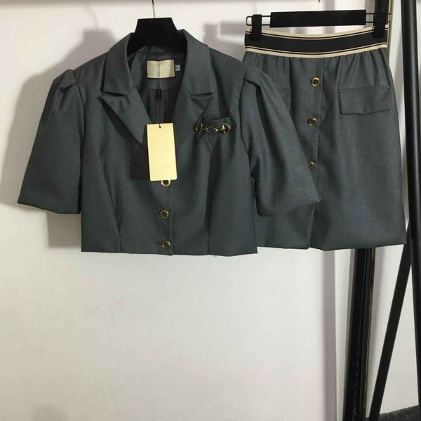 chic chain decoration suits jackets letter ribbon high waist skirts short sleeve skirt suit 2 piece set, White;black
chic chain decoration suits jackets letter ribbon high waist skirts short sleeve skirt suit 2 piece set, White;black