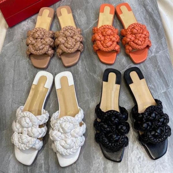 2021 luxury designer women sandals leather sandal summer ladies fashion flat woven straw slipper low heel with box siz253v, Black
2021 luxury designer women sandals leather sandal summer ladies fashion flat woven straw slipper low heel with box siz253v, Black