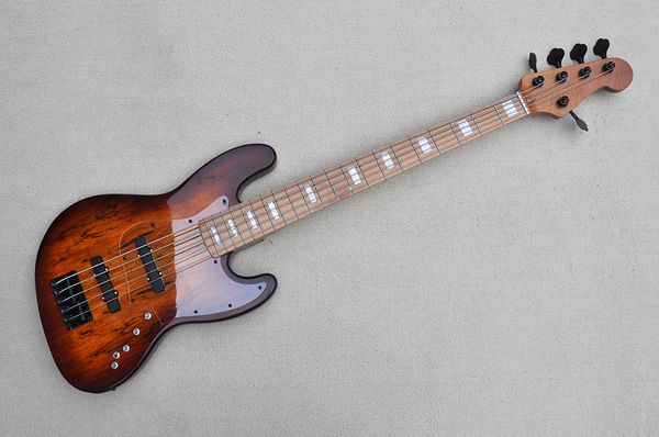 factory custom active 5-string electric bass guitar with spalted maple veneer roasted maple neck and fingerboard white block fret inlay offe
factory custom active 5-string electric bass guitar with spalted maple veneer roasted maple neck and fingerboard white block fret inlay offe