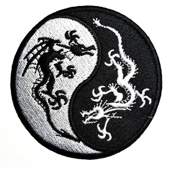sewing notions black with white dragons chinese style embroidery iron on patches for clothing jackets custom patch
sewing notions black with white dragons chinese style embroidery iron on patches for clothing jackets custom patch
