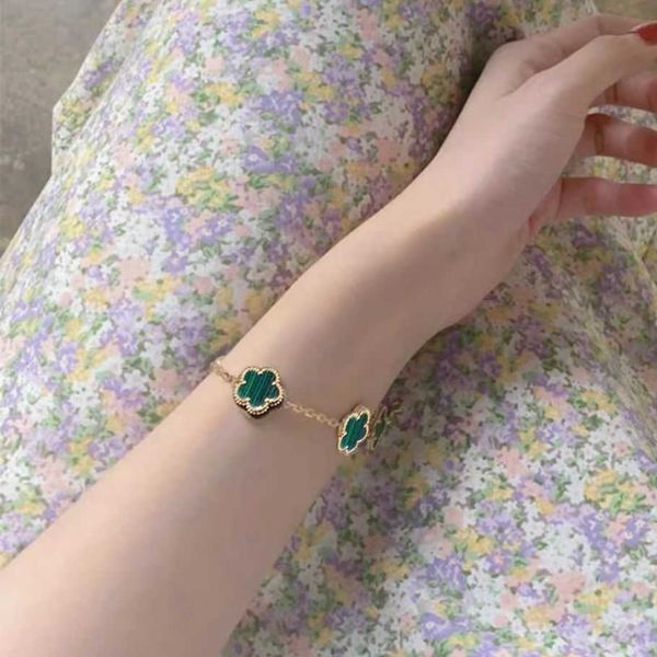 japan and south korea fashion titanium steel clover five flower bracelet female lucky grass acrylic 18k rose gold bracelet, Black
japan and south korea fashion titanium steel clover five flower bracelet female lucky grass acrylic 18k rose gold bracelet, Black