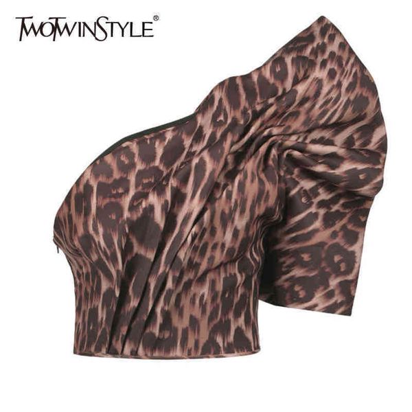 print leopard short shirt for women skew collar puff sleeve blouse female fashion clothing summer 210423, White
print leopard short shirt for women skew collar puff sleeve blouse female fashion clothing summer 210423, White