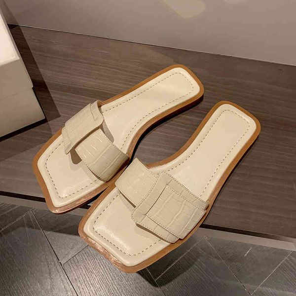 sandals inside and outside full leather net red style square head slippers for women in summer flat bottoms open toed white line sandals ogb, Black
sandals inside and outside full leather net red style square head slippers for women in summer flat bottoms open toed white line sandals ogb, Black