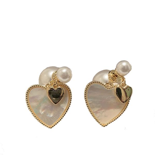 double sided pearl stud earrings for woman girls with sweet heart pendant ins fashion luxury designer s925 silver post, Golden;silver
double sided pearl stud earrings for woman girls with sweet heart pendant ins fashion luxury designer s925 silver post, Golden;silver