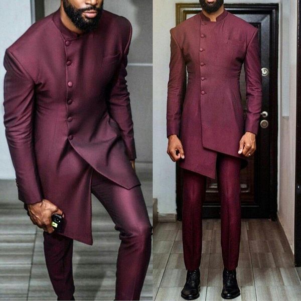 african burgundy men's blazer suits 2 pcs single breasted wedding tuxedos formal party wear custom made fashion man suit273z, Black;gray
african burgundy men's blazer suits 2 pcs single breasted wedding tuxedos formal party wear custom made fashion man suit273z, Black;gray