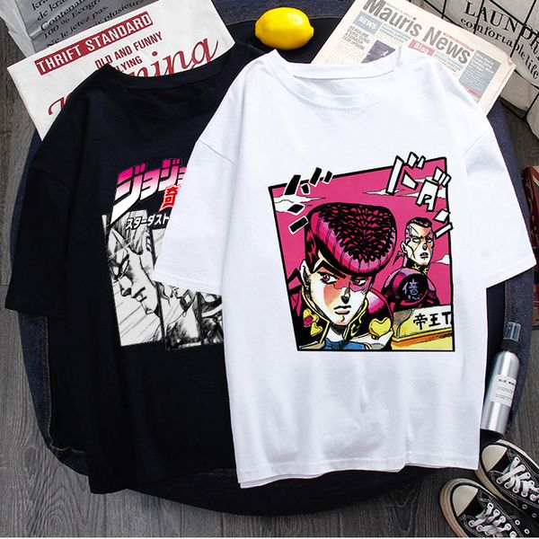bizarre adventure t shirt women japan anime summer t shirt kawaii graphic tshirt cartoon female manga 220618, White;black
bizarre adventure t shirt women japan anime summer t shirt kawaii graphic tshirt cartoon female manga 220618, White;black