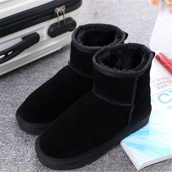 aus 5854 women short snow boots keep warm boot sheepskin cowskin genuine leather plush boots with dustbag card beautiful christmas gifts, Black
aus 5854 women short snow boots keep warm boot sheepskin cowskin genuine leather plush boots with dustbag card beautiful christmas gifts, Black