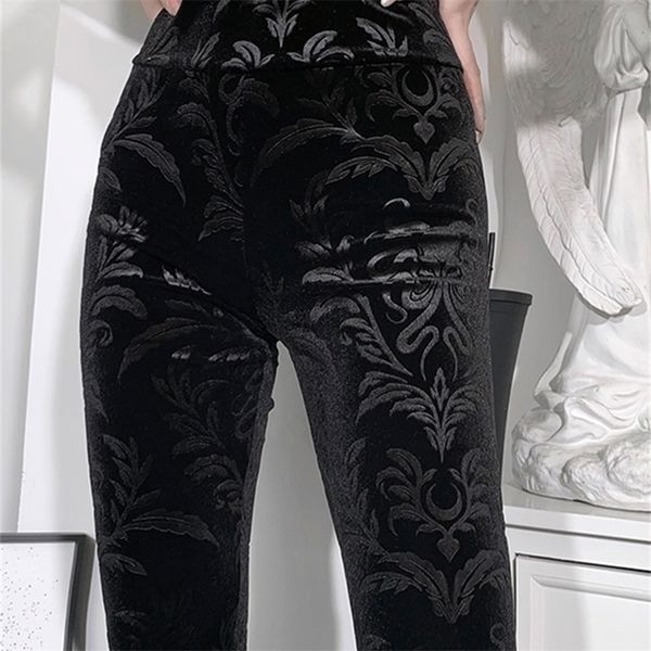 insgoth vintage bodycon black pants gothic aesthetic high waist leggings goth dark demon graphic tights women skinny 220808, Black;white
insgoth vintage bodycon black pants gothic aesthetic high waist leggings goth dark demon graphic tights women skinny 220808, Black;white