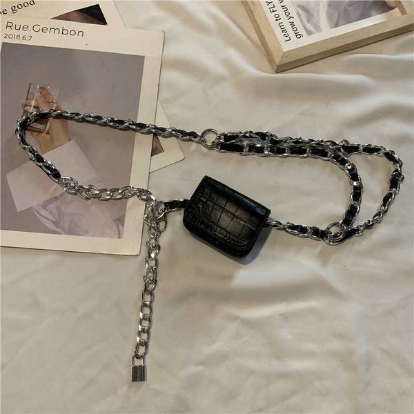 2022 elling metal waist chain women's mini ins woven belt small bag fashionable double-layer diagonal decoration classic luxury waistba, Black;brown
2022 elling metal waist chain women's mini ins woven belt small bag fashionable double-layer diagonal decoration classic luxury waistba, Black;brown