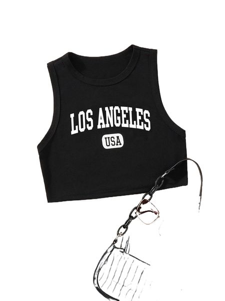 letter graphic crop tank p2lg#, White
letter graphic crop tank p2lg#, White