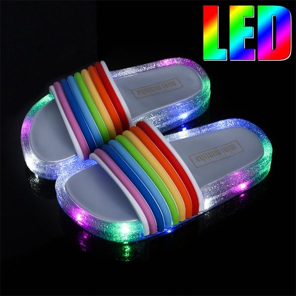 summer childrens led for girls slippers pvc nonslip rainbow lighted beach sandals kids home bathroom flip flops 220622, Black;grey
summer childrens led for girls slippers pvc nonslip rainbow lighted beach sandals kids home bathroom flip flops 220622, Black;grey