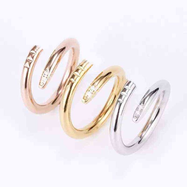 band nail rings love ring designer jewelry titanium steel rose gold silver diamond cz size fashion classic simple wedding engagement gift
band nail rings love ring designer jewelry titanium steel rose gold silver diamond cz size fashion classic simple wedding engagement gift