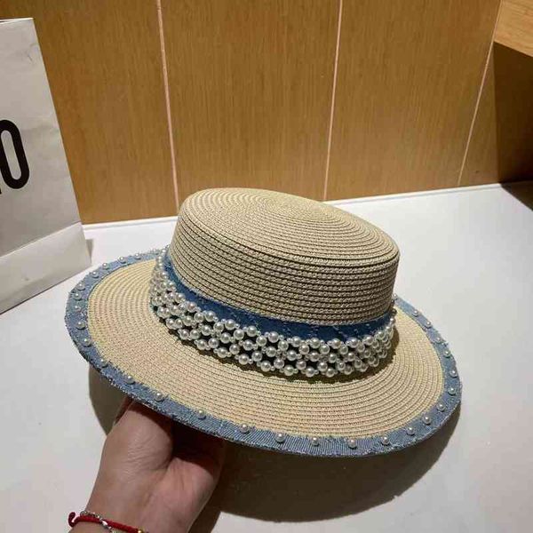 ball caps fashion small fragrance pearl flat hat lady elegant out of the street versatile cowboy splicing hat straw summer znyc, Blue;gray
ball caps fashion small fragrance pearl flat hat lady elegant out of the street versatile cowboy splicing hat straw summer znyc, Blue;gray