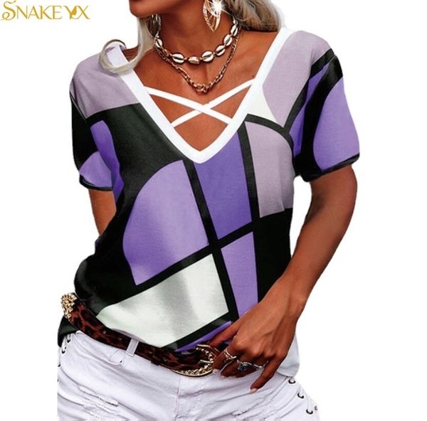 snake yx womens clothes summer fashion short sleeve vneck casual tshirt loose soft and comfortable s5xl 220615, White
snake yx womens clothes summer fashion short sleeve vneck casual tshirt loose soft and comfortable s5xl 220615, White