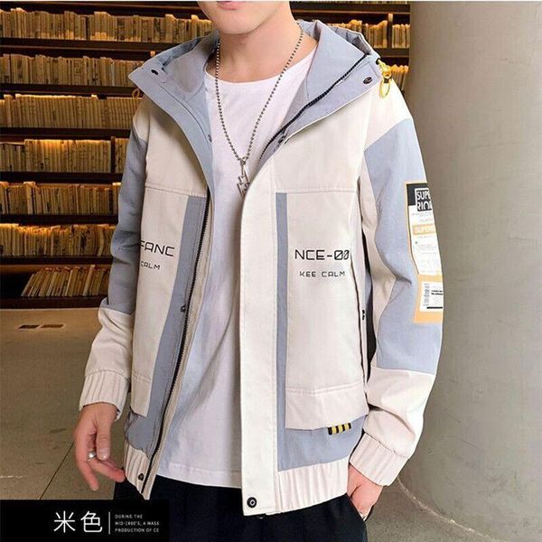 men's jackets men's jackets fashion men hooded jacket harajuku streetwear spring autumn hoodie outwear coat patchwork letter cloth, Black;brown
men's jackets men's jackets fashion men hooded jacket harajuku streetwear spring autumn hoodie outwear coat patchwork letter cloth, Black;brown