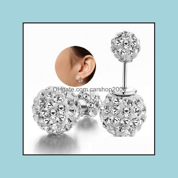 stud earrings jewelry new women girls 925 sterling slier plated double crystal ball ear rhinestone shambhala side earring drop delivery 2021, Golden;silver
stud earrings jewelry new women girls 925 sterling slier plated double crystal ball ear rhinestone shambhala side earring drop delivery 2021, Golden;silver